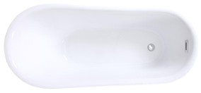 CALIMA  wanna wolnostojąca     maskownica syfonu  z przelewem biała 170 x 74