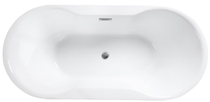 NAVIA  wanna wolnostojąca     syfon  z przelewem gratis chrom  140 x 75