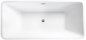 EVITA  wanna wolnostojąca     maskownica syfonu  z przelewem złota 160  x 80