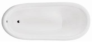 OTYLIA wanna wolnostojąca nogi chrom 160 x 77