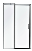 EXO-C  drzwi prysznicowe zawias kolumnowy przejrzyste szkło   120 x 190
