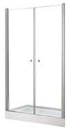 SINCO DUE drzwi prysznicowe przejrzyste szkło 80 x 195
