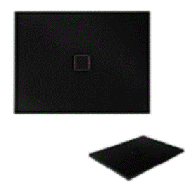 NOX ULTRASLIM brodzik prostokątny czarny 120 x 80