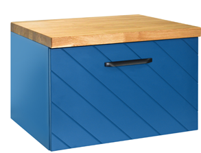 FLOO  szafka umywalkowa bez blatu z syfonem w komplecie uchwyt czarny 60 50 40 cm wzór lewy zielona    na zamówienie