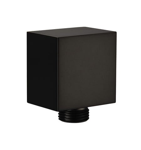 Przyłącze kątowe węża natrysku ścienne, kwadratowe, G 1/2”                                                       BW-PKK.21 CZARNY MAT