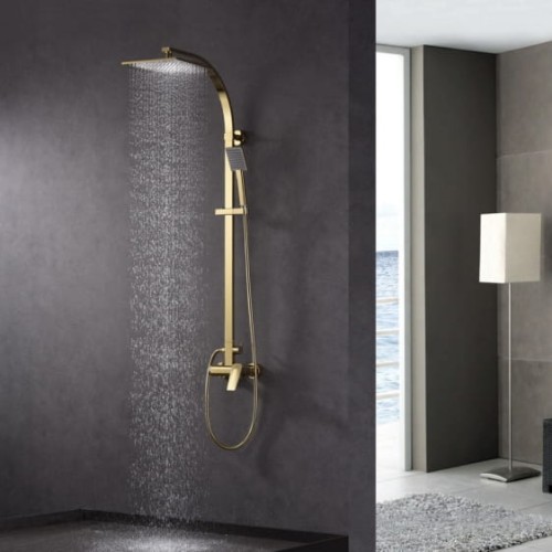 Zestaw kabinowo-prysznicowy  natynkowy                                                   MON-ZKPN.400 kolor złoty