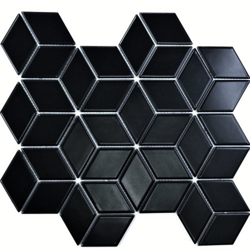 Mozaika gresowa Black Rhombus Mat
