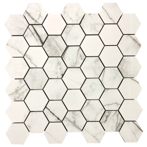 Mozaika gresowa Makalu Medium Hexagon Poler
