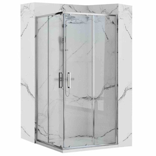 KABINA PUNTO CHROM 80x80 REA-K0863