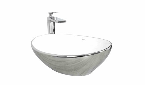 UMYWALKA SOFIA SILVER WHITE - NABLATOWA REA-U0420