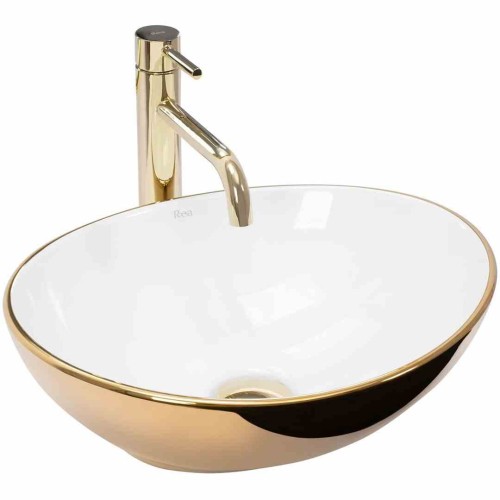 UMYWALKA SOFIA GOLD WHITE - NABLATOWA REA-U0456