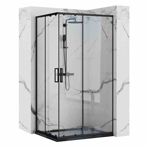 KABINA PUNTO BLACK 80x100 REA-K4806