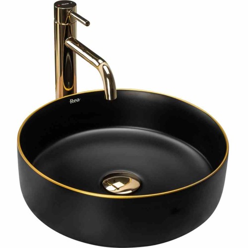 UMYWALKA SAMI BLACK MATT GOLD EDGE - NABLATOWA REA-U0595