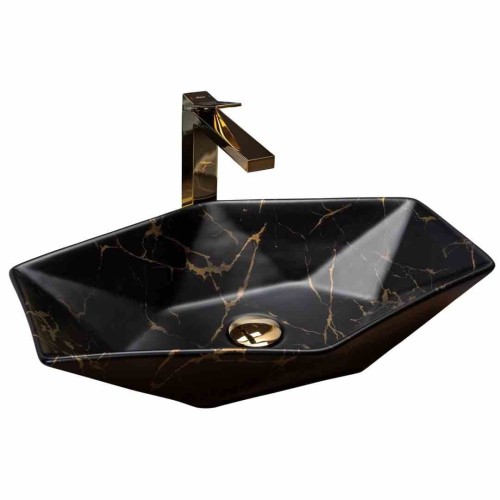 UMYWALKA VEGAS BLACK MARBLE MATT - NABLATOWA REA-U0994