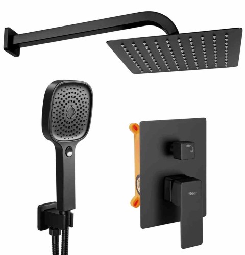 ZESTAW NATRYSKOWY ORIX CZARNY + BOX REA-P8465