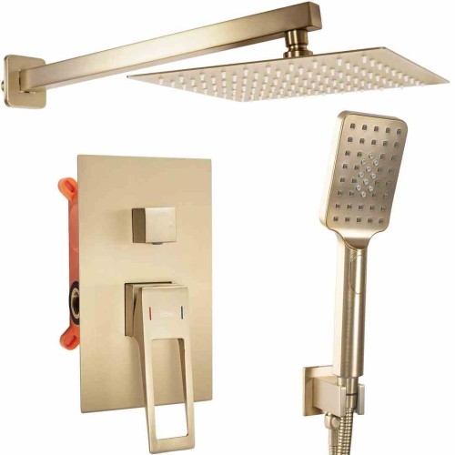 ZESTAW NATRYSKOWY PODTYNK PARKER ZŁOTY SZCZO + BOX REA-P9141