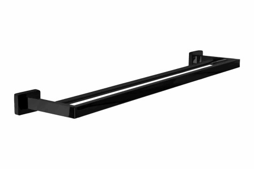 ERLO 02 BLACK WIESZAK NA RĘCZNIK PODWÓJNY REA-80004