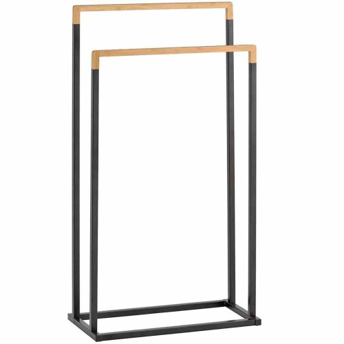 WIESZAK 2-RAMIENNY BLACK BAMBUS 390709 HOM-00212