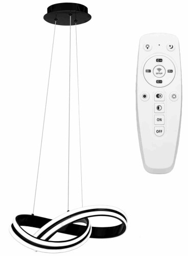 LAMPA APP817-CP RING BLACK OSW-04027