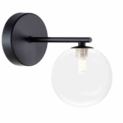 LAMPA APP1160-1W BLACK TRANSP  OSW-14014