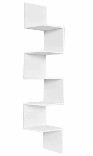 PÓŁKA ŚCIENNA ZIG ZAG FFT13025 130X25X25 WHITE HOM-08740
