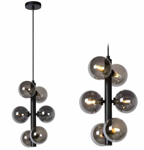 LAMPA APP1163-6CP BLACK GREY OSW-04692