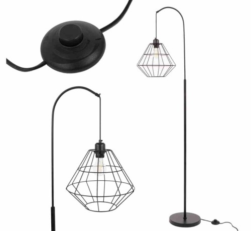 LAMPA PODŁOGOWA APP538-1F BLACK OSW-04898