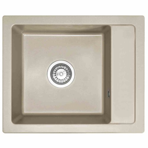 ZLEWOZMYWAK GRANITOWY  RINO BEŻ 52X49+SYFON ZLE-00105