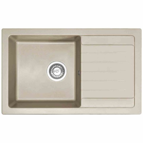 ZLEWOZMYWAK GRANITOWY DAG BEŻ 75X44+SYFON ZLE-00113